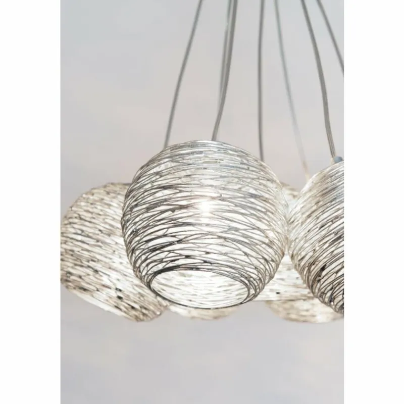 Luminaires Holländer Suspension Holländer CARILLON Argenté, 7 lumières* Suspensions