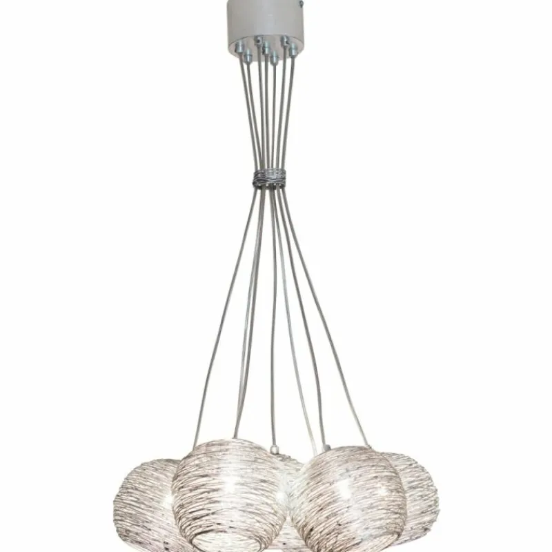 Luminaires Holländer Suspension Holländer CARILLON Argenté, 7 lumières* Suspensions