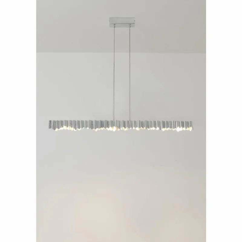 Luminaires Holländer Suspension Holländer CASTELLO LED Argenté, 6 lumières* Suspensions