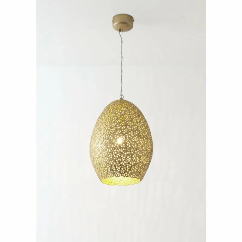 Luminaires Rustiques-Luminaires Holländer Suspension Holländer CAVALLIERE GRANDE Or, 1 lumière