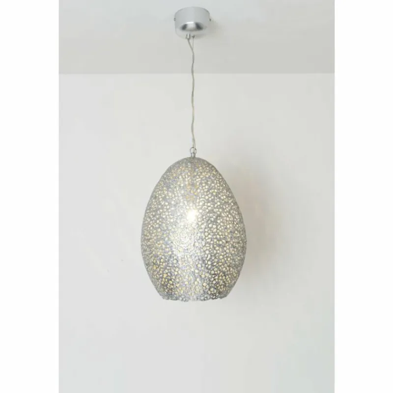 Luminaires Rustiques-Luminaires Holländer Suspension Holländer CAVALLIERE GRANDE Argenté, 1 lumière