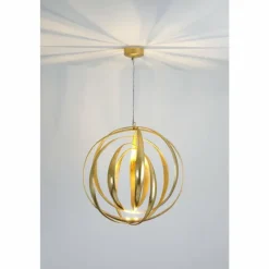 Lampes Dorées-Luminaires Holländer Suspension Holländer GEMMA LED Or, 2 lumières