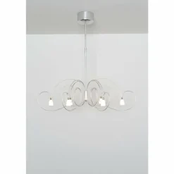 Luminaires Holländer Suspension Holländer ROSASPINA OVAL Argenté, 6 lumières