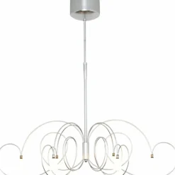 Luminaires Holländer Suspension Holländer ROSASPINA OVAL Argenté, 6 lumières