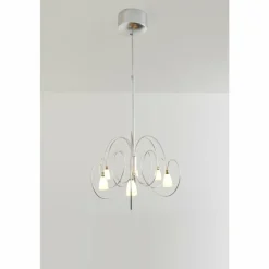 Luminaires Holländer Suspension Holländer ROSASPINA OVAL Argenté, 6 lumières