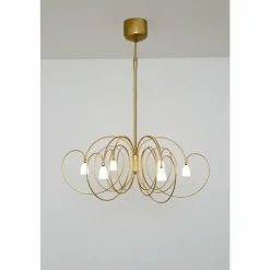 Luminaires Holländer Suspension Holländer ROSASPINA Or, 6 lumières