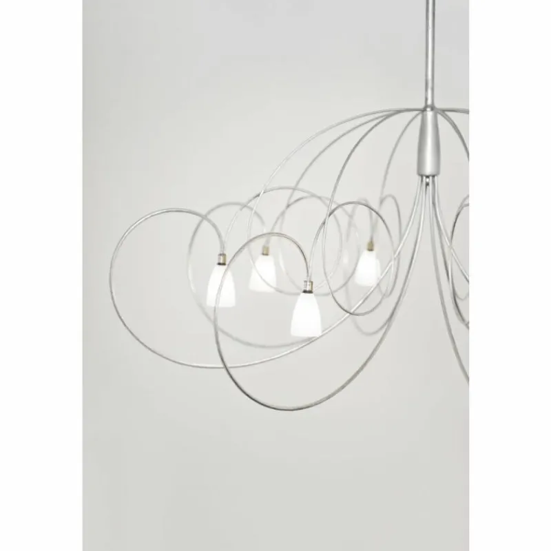 Luminaires Holländer Suspension Holländer ROSASPINTA GROSS Argenté, 8 lumières