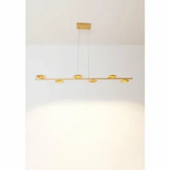 Lampes Dorées-Luminaires Holländer Suspension Holländer SIMULATORE LED Or, 6 lumières