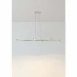 Luminaires Holländer Suspension Holländer SIMULATORE LED Argenté, 6 lumières* Éclairage Led