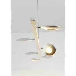 Luminaires Holländer Suspension Holländer SIMULATORE LED Argenté, 6 lumières* Éclairage Led