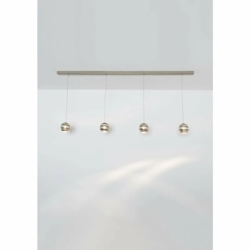 Luminaires Holländer Suspension Holländer SUOPARE Argenté, 4 lumières* Suspensions