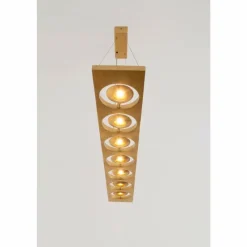 Lampes Dorées-Luminaires Holländer Suspension Holländer TENACIA LED Or, 7 lumières