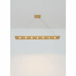 Lampes Dorées-Luminaires Holländer Suspension Holländer TENACIA LED Or, 7 lumières
