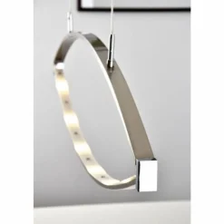 Luminaires Fischer & Honsel Suspension Honsel Lucy Chrome, Acier inoxydable, 6 lumières