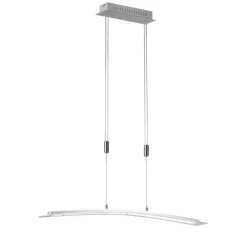 Luminaires Fischer & Honsel Suspension Honsel Metis LED Nickel mat, 1 lumière, Changeur de couleurs* Éclairage Led