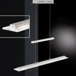 Luminaires Fischer & Honsel Suspension Honsel Tenso TW LED Chrome, Nickel mat, 3 lumières