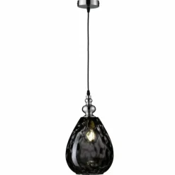 Luminaires Fischer & Honsel Suspension Honsel Uller Noir, 1 lumière