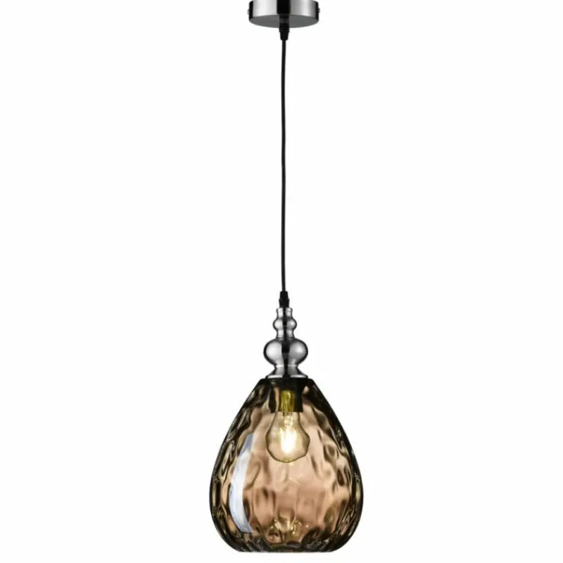 Luminaires Fischer & Honsel Suspension Honsel Uller Noir, 1 lumière