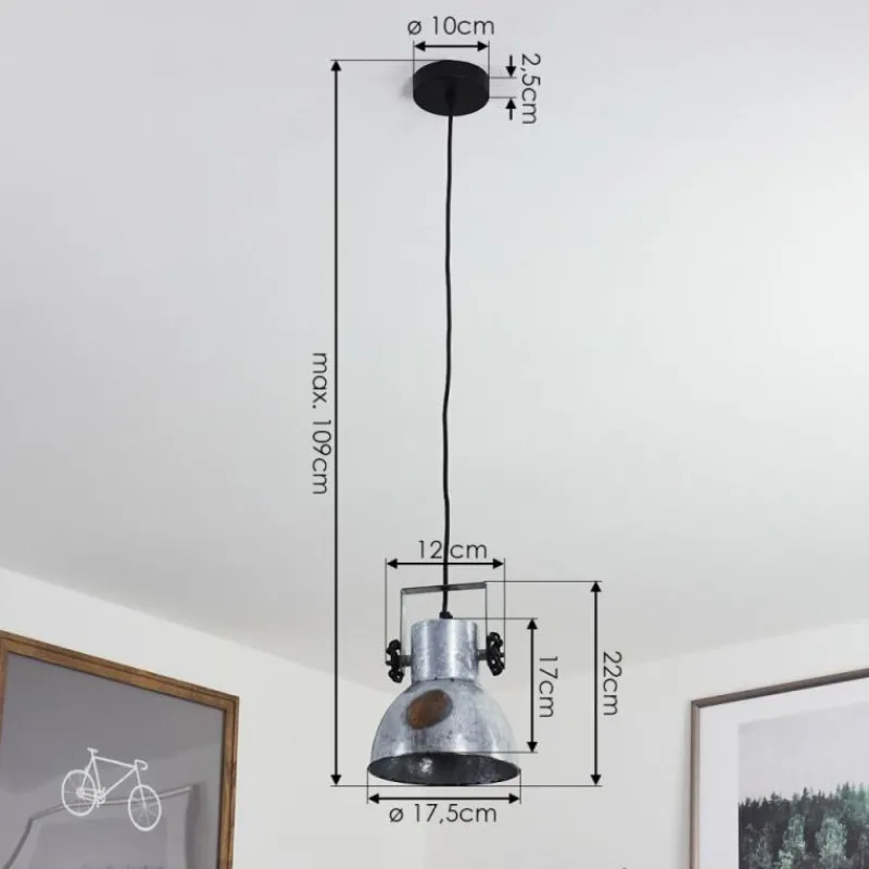 Lampes Industrielles-hofstein Suspension Hora Noir, 1 lumière