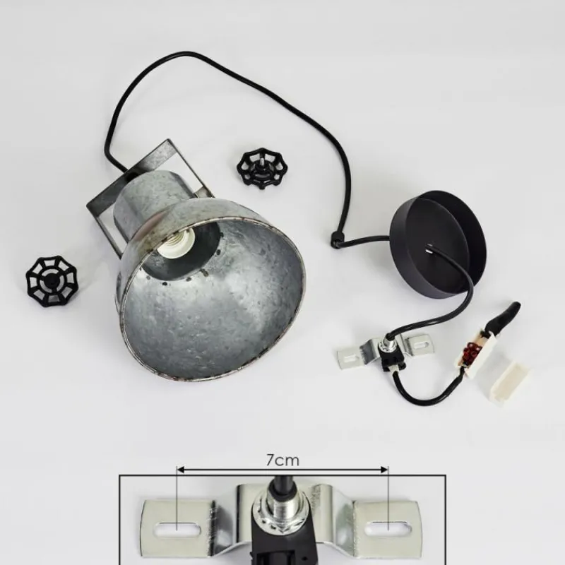 Lampes Industrielles-hofstein Suspension Hora Noir, 1 lumière