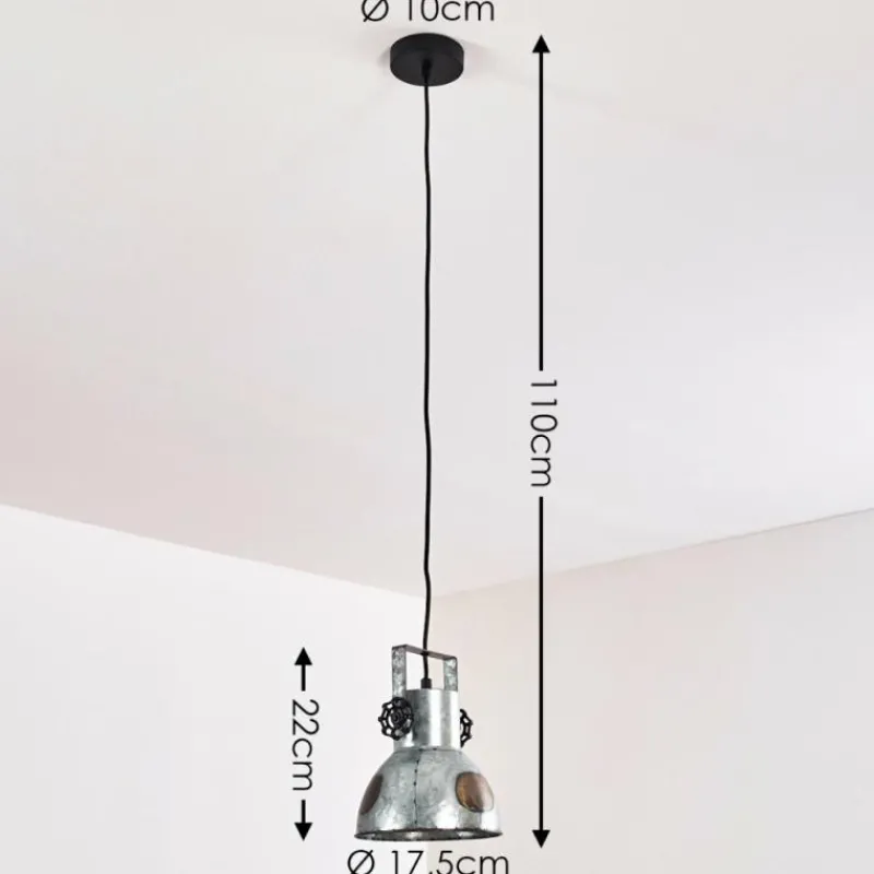 hofstein Suspension Hora Rouille, Argenté, 1 lumière