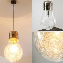 hofstein Suspension Hova Nickel mat, 1 lumière