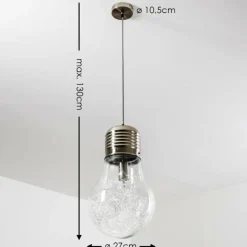 hofstein Suspension Hova Nickel mat, 1 lumière