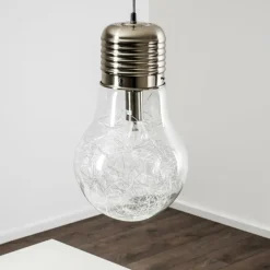 hofstein Suspension Hova Nickel mat, 1 lumière