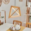 Lampes En Bois-hofstein Suspension Huanchillas LED Écru, 1 lumière