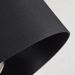 Lampes En Tissu-hofstein Suspension Huarate Noir, 1 lumière