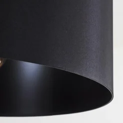 Lampes En Tissu-hofstein Suspension Huarate Noir, 1 lumière