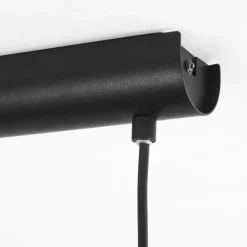 Lampes En Tissu-hofstein Suspension Huarate Noir, 2 lumières