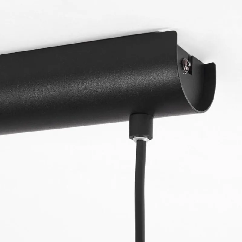 Lampes En Tissu-hofstein Suspension Huarate Noir, 2 lumières