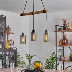 Suspension Verre Fumé-hofstein Suspension Hunouri Écru, 3 lumières