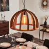 Style Boho-Chic-hofstein Suspension Hunseberg Gris, Noir, 1 lumière