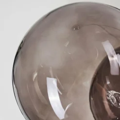 Suspension Verre Fumé-hofstein Suspension Hyco Chrome, 12 lumières