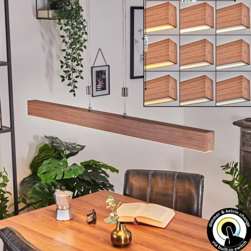 hofstein Suspension Hyllinge LED Chrome, Gris, 1 lumière