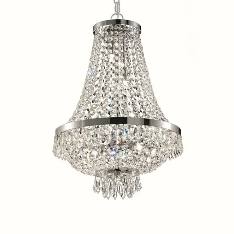 Luminaires Ideallux Suspension Ideal Lux CAESAR Chrome, 6 lumières