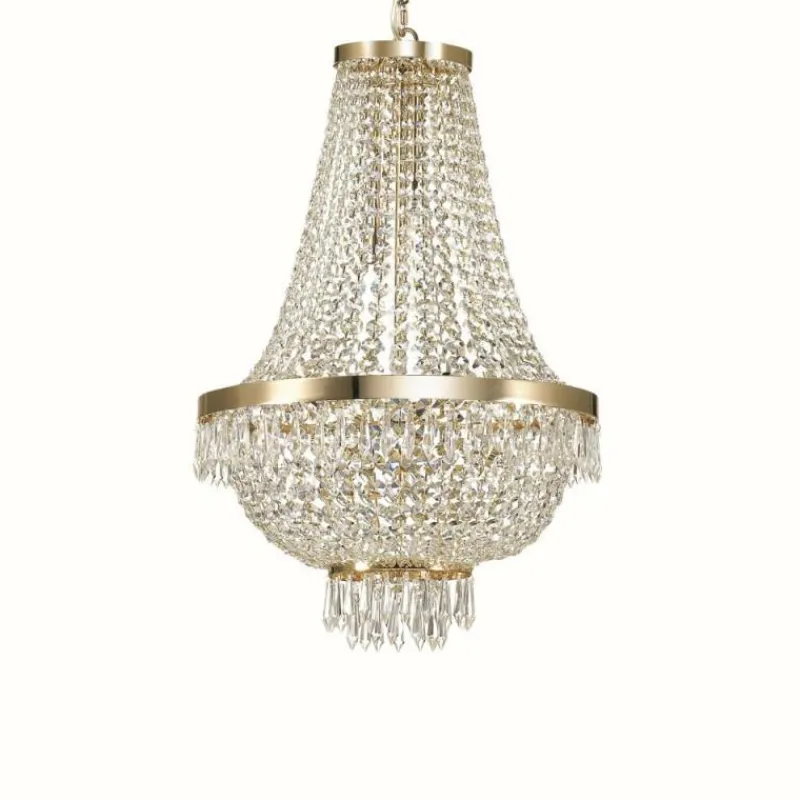 Luminaires Ideallux Suspension Ideal Lux CAESAR Chrome, 9 lumières