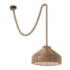 Style Boho-Chic-Luminaires Ideallux Suspension Ideal Lux CANAPA Brun, Noir, 1 lumière