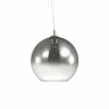 Suspension Verre Fumé-Luminaires Ideallux Suspension Ideal Lux DISCOVERY Chrome, 1 lumière