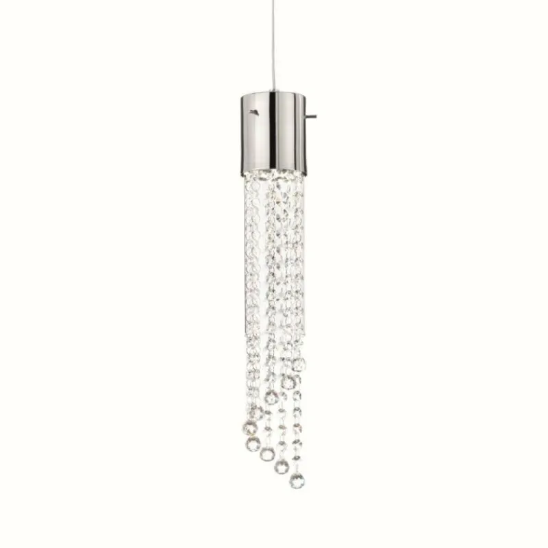 Luminaires Ideallux Suspension Ideal Lux GOCCE Chrome, 1 lumière