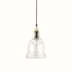 Lampes En Bois-Luminaires Ideallux Suspension Ideal Lux GRETEL Brun, Noir, 1 lumière