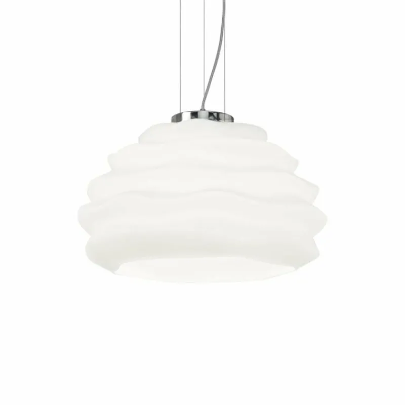 Luminaires Ideallux Suspension Ideal Lux KARMA Chrome, 1 lumière
