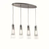 Luminaires Ideallux Suspension Ideal Lux KUKY Chrome, 4 lumières