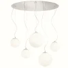 Luminaires Ideallux Suspension Ideal Lux MAPA Chrome, 5 lumières