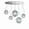 Luminaires Ideallux Suspension Ideal Lux MAPA MAX Chrome, 5 lumières