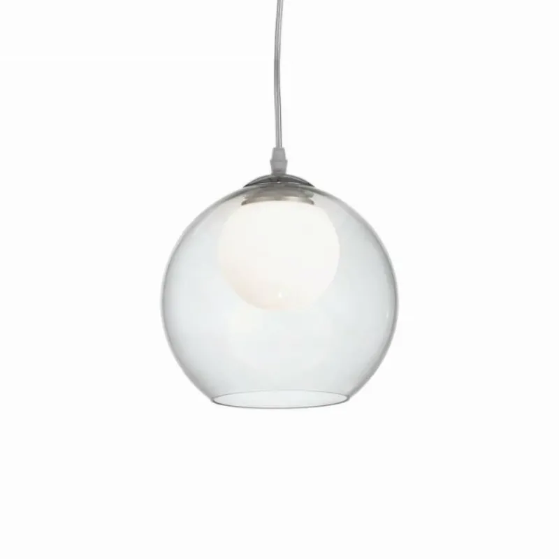 Luminaires Ideallux Suspension Ideal Lux NEMO Chrome, 1 lumière