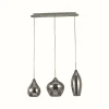 Suspension Verre Fumé-Luminaires Ideallux Suspension Ideal Lux SOFT Gris, 3 lumières