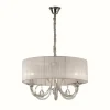 Lampes En Tissu-Luminaires Ideallux Suspension Ideal Lux SWAN Chrome, 3 lumières